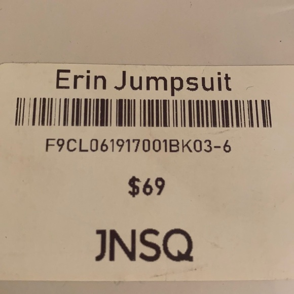 JNSQ Black Erin Jumpsuit Shorts Size 6 - Picture 6 of 10